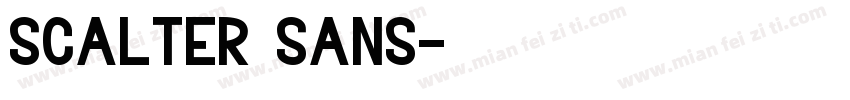 scalter sans字体转换